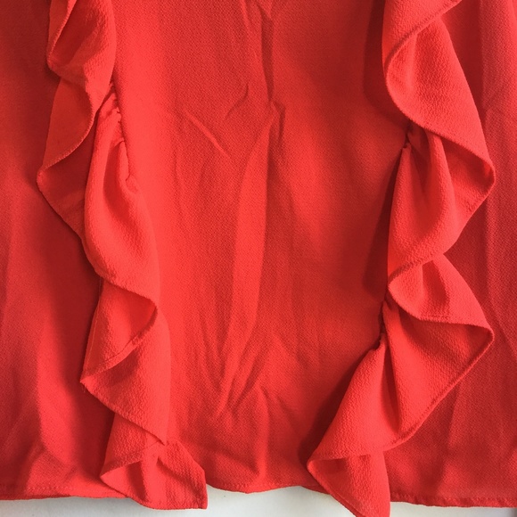 Red Ruffle Blouse - Picture 4 of 6